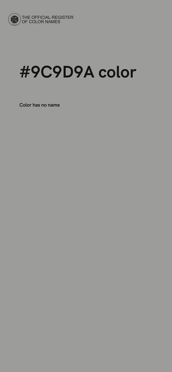 #9C9D9A color image