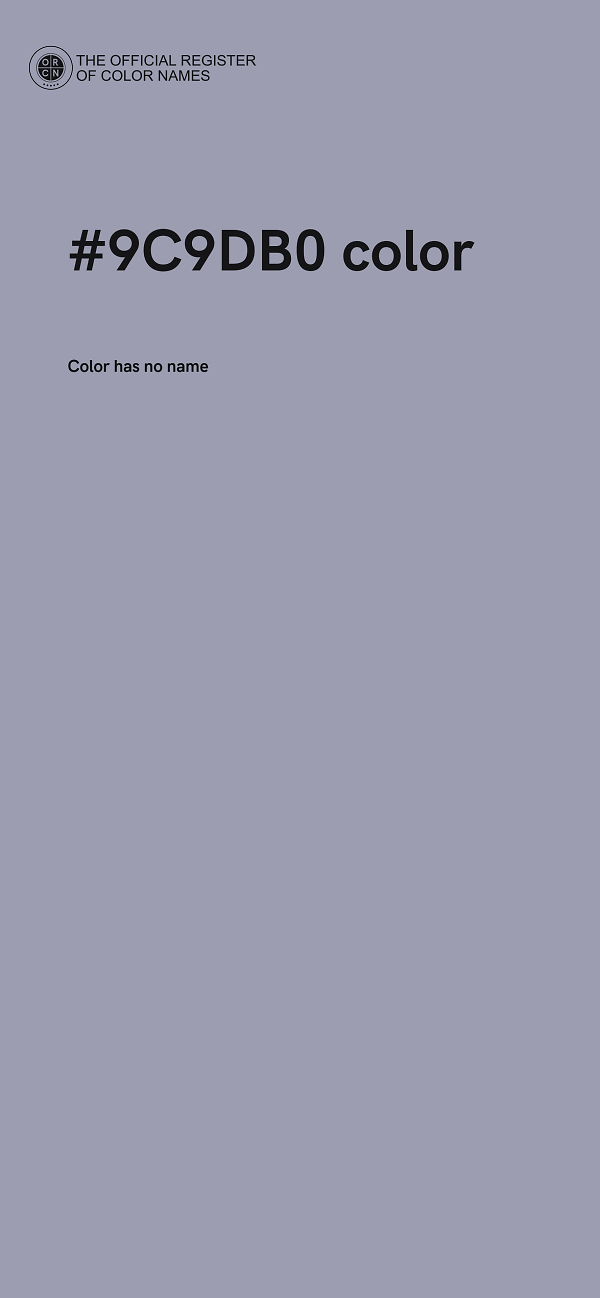 #9C9DB0 color image