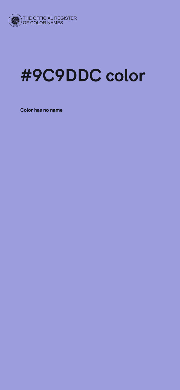 #9C9DDC color image