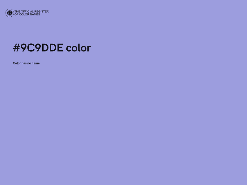 #9C9DDE color image