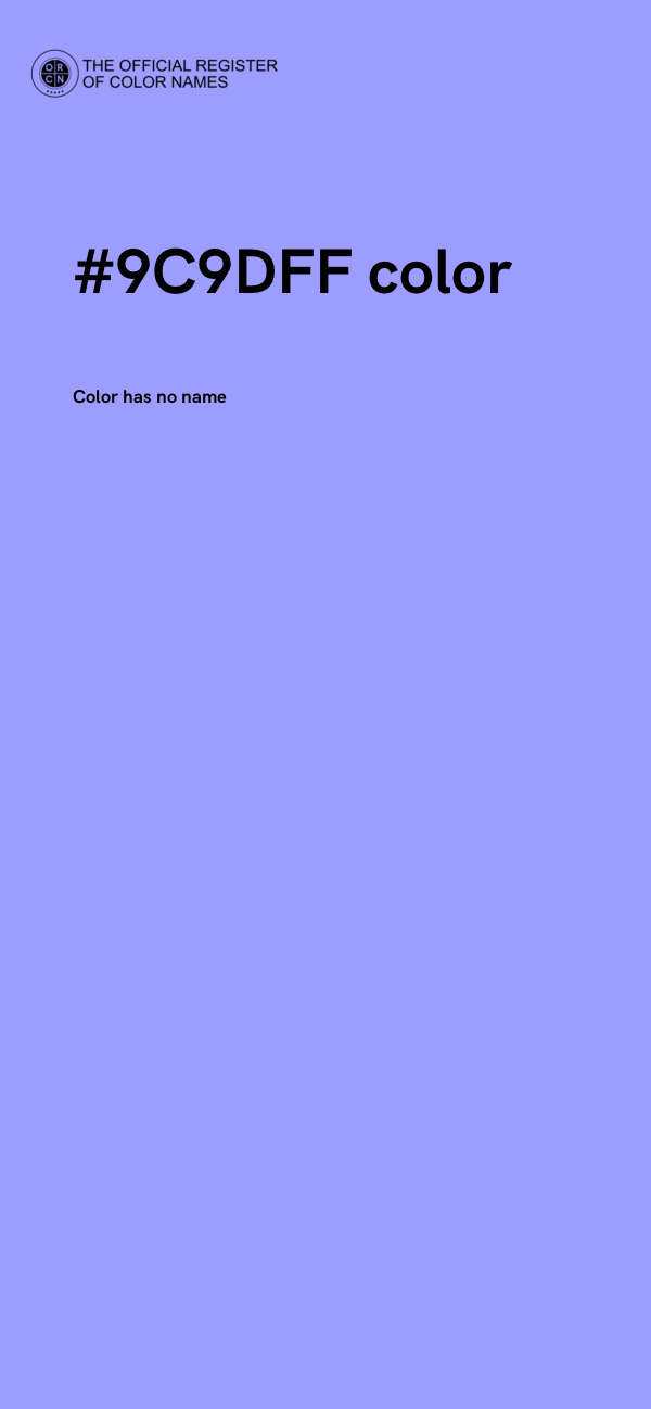 #9C9DFF color image