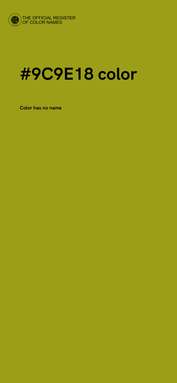 #9C9E18 color image