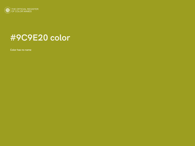 #9C9E20 color image