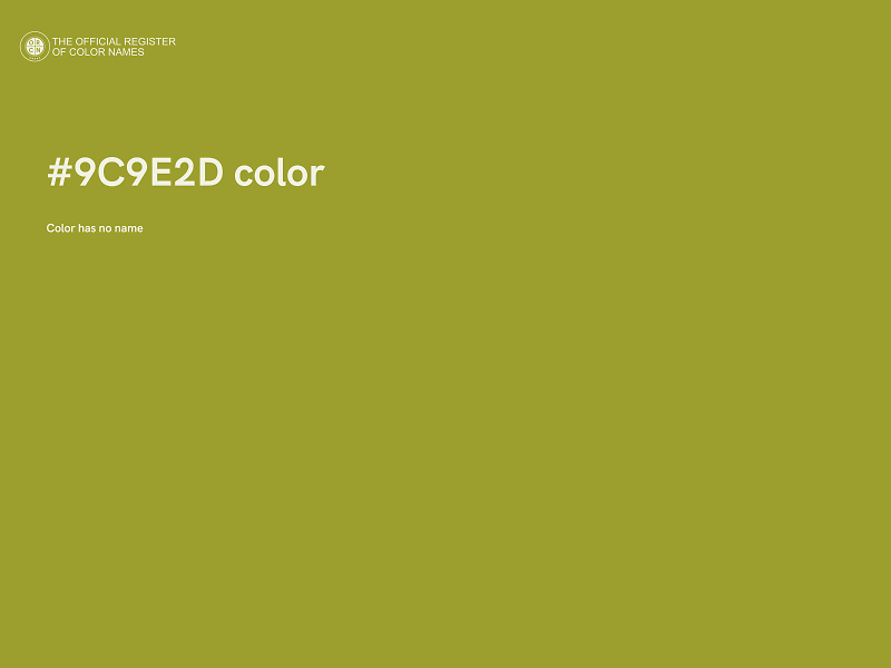 #9C9E2D color image