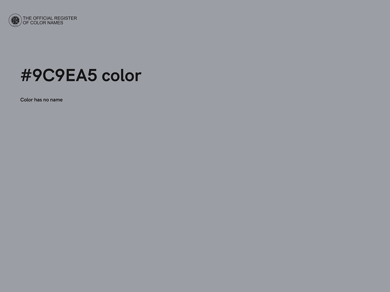 #9C9EA5 color image