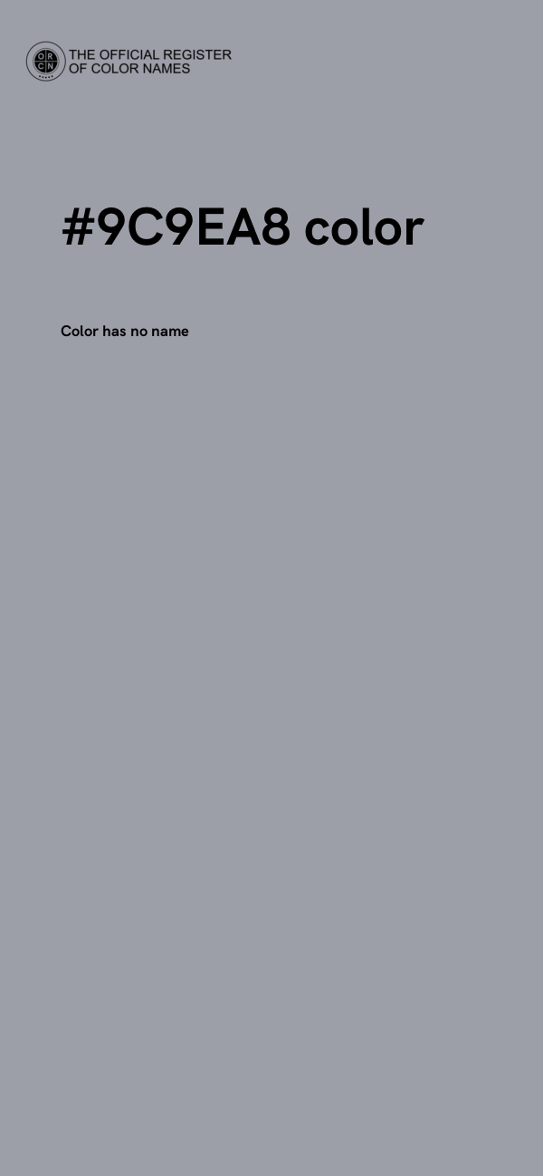 #9C9EA8 color image