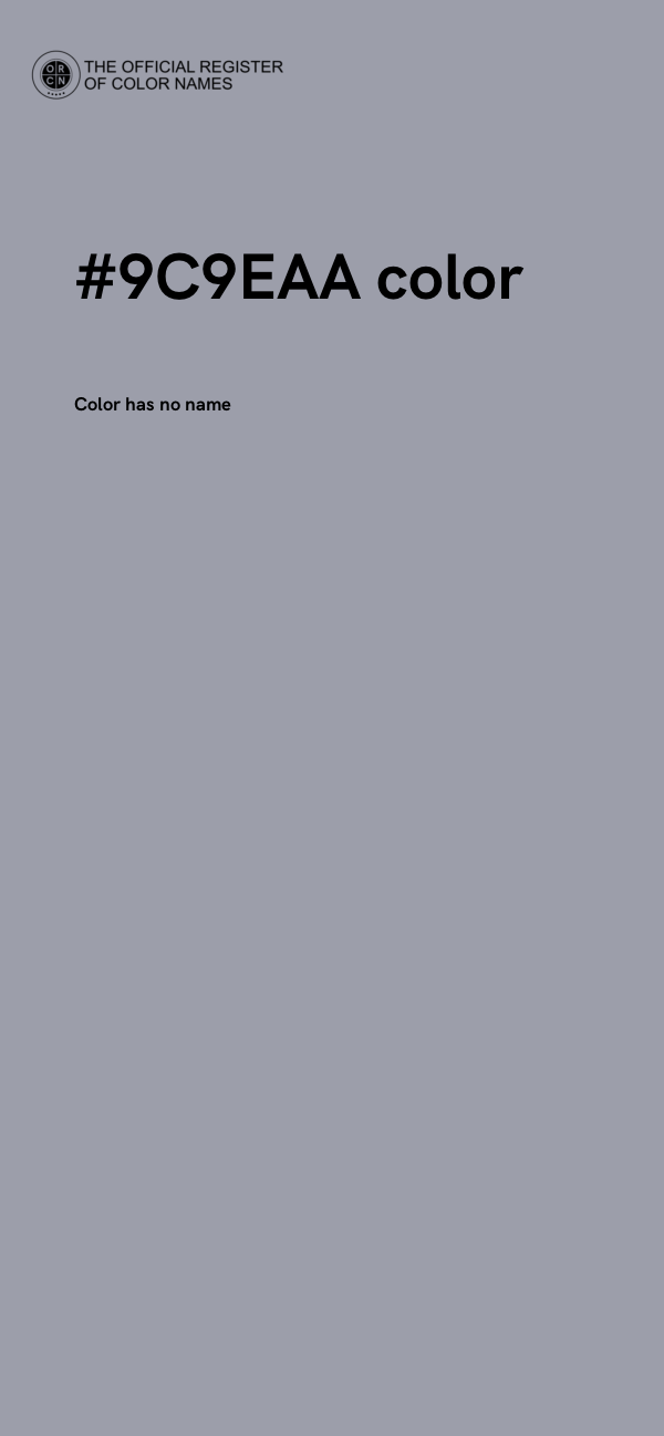 #9C9EAA color image