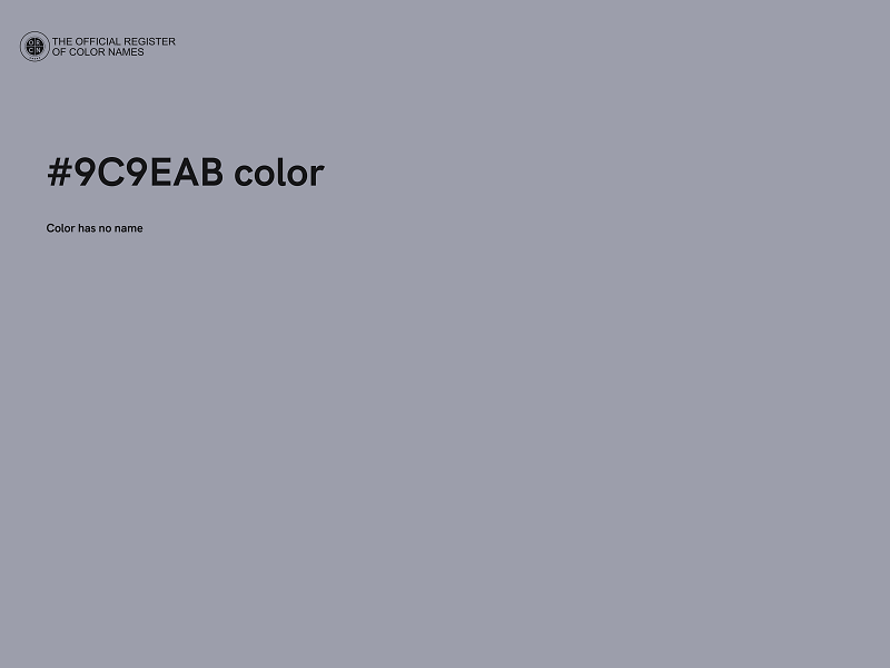 #9C9EAB color image