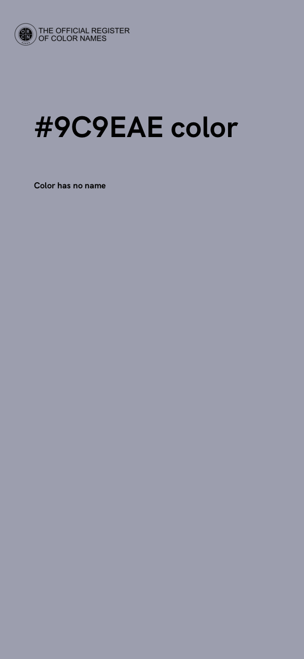 #9C9EAE color image