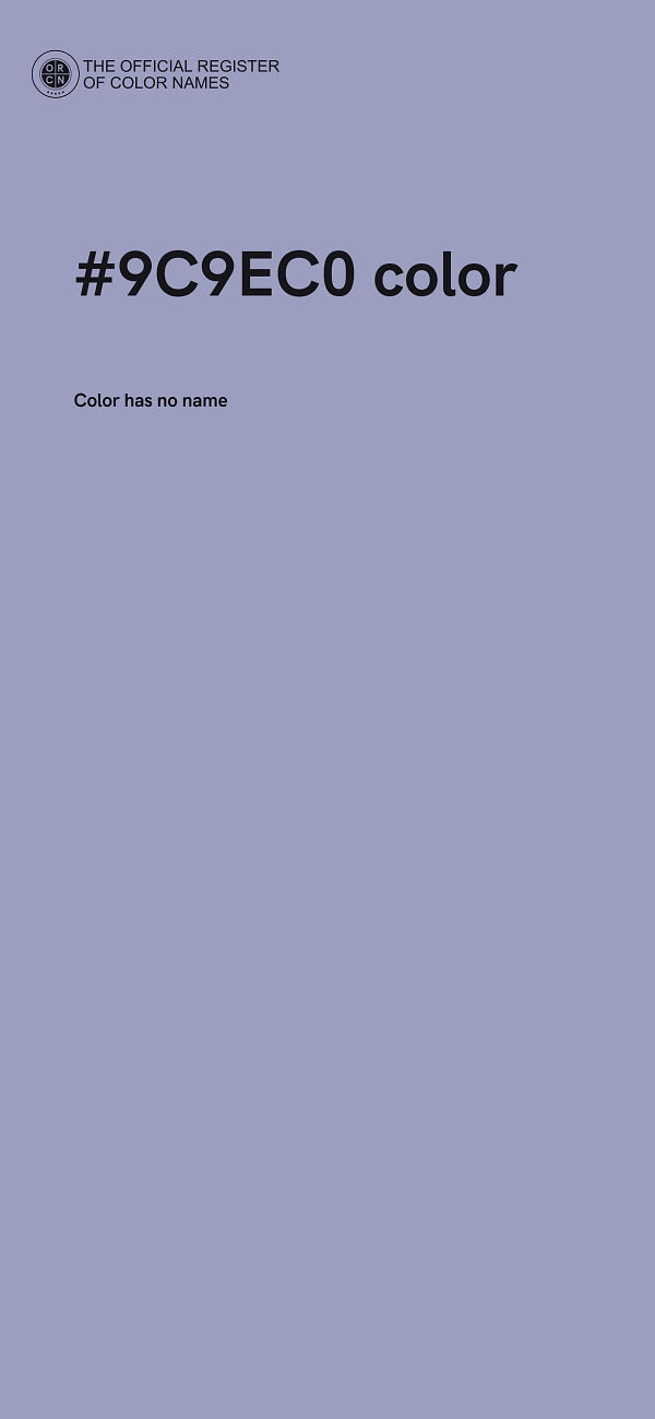 #9C9EC0 color image