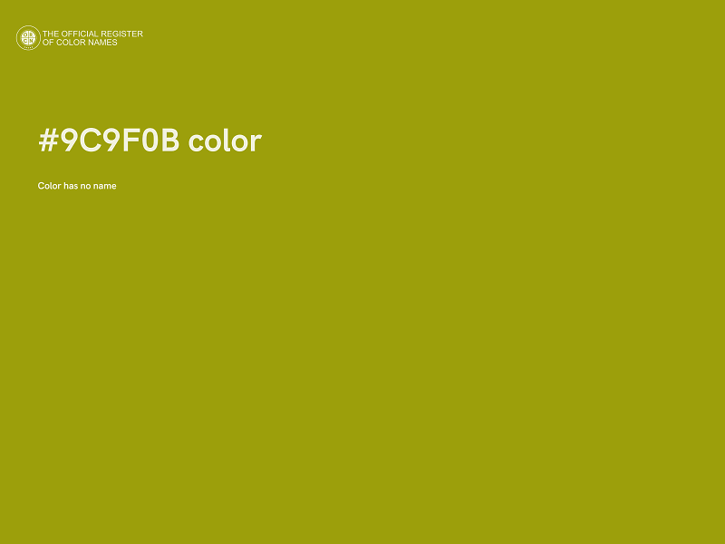 #9C9F0B color image