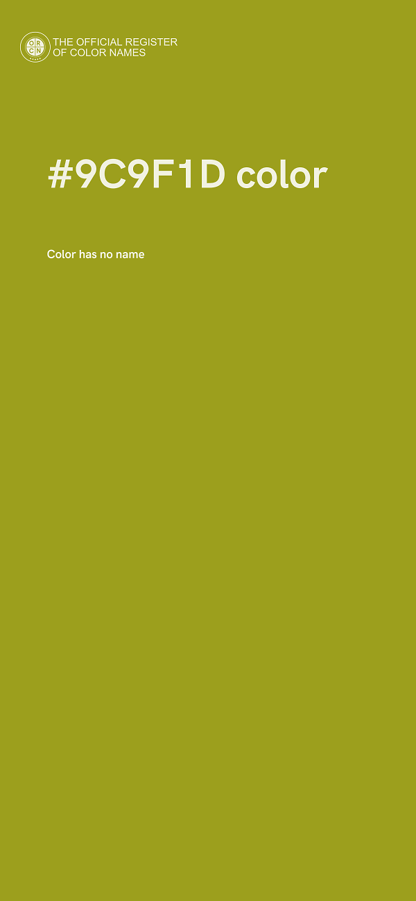 #9C9F1D color image