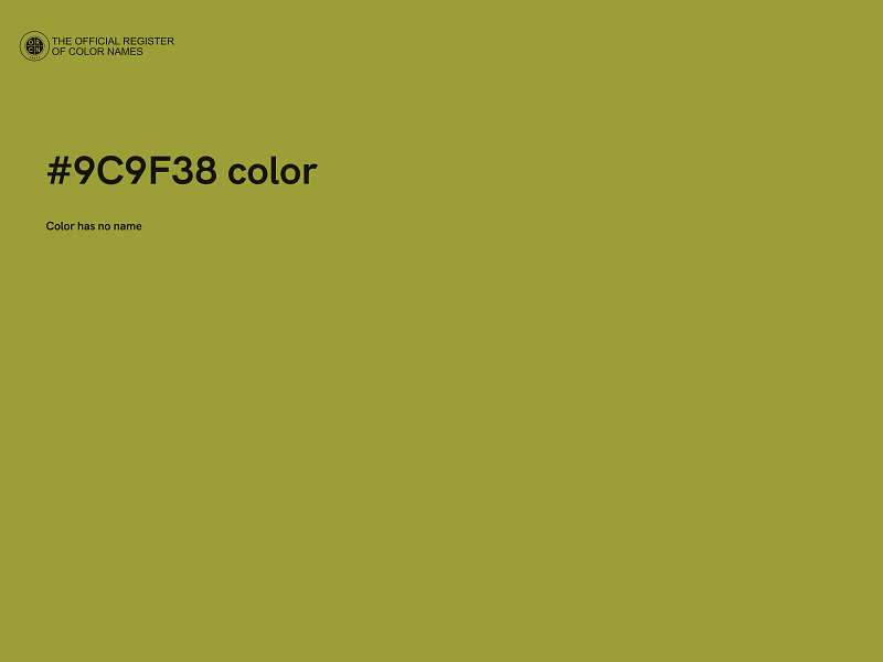 #9C9F38 color image