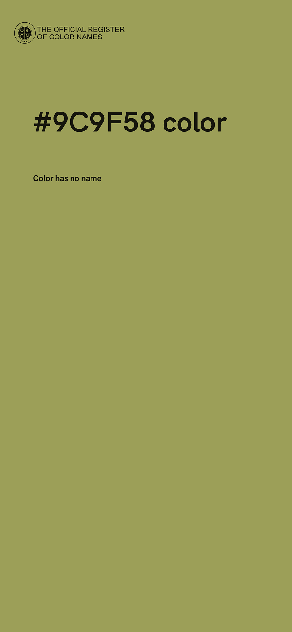 #9C9F58 color image