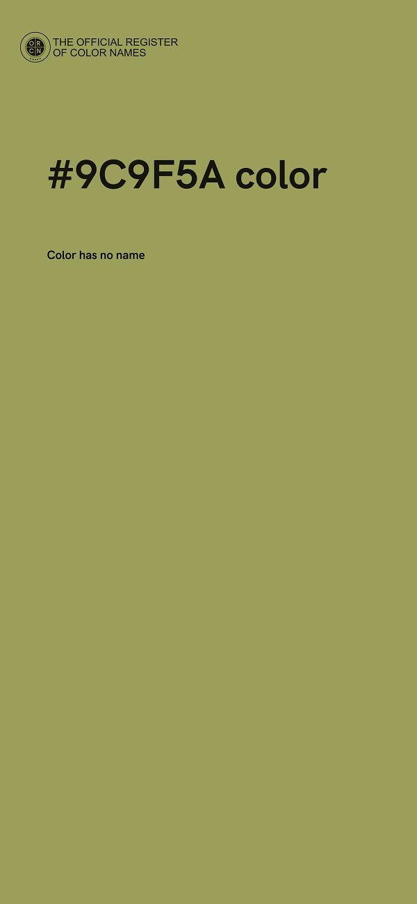 #9C9F5A color image