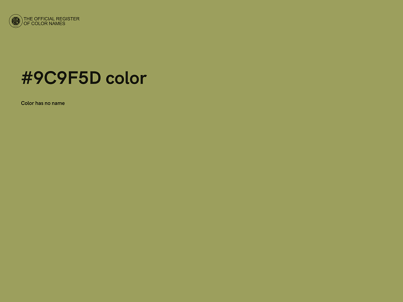 #9C9F5D color image