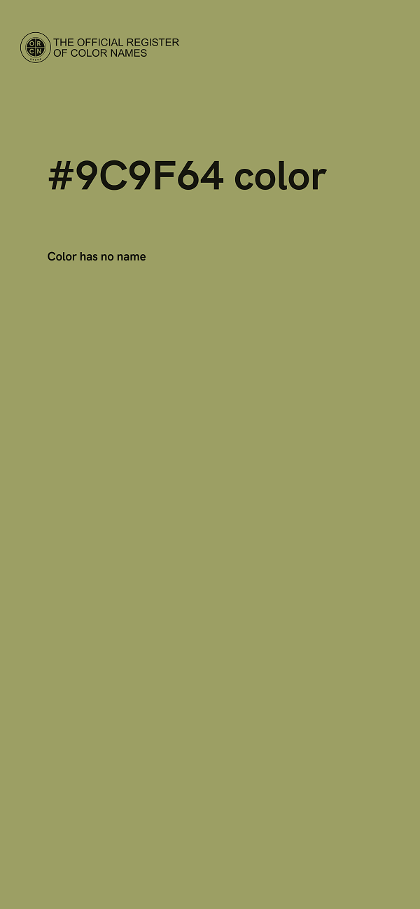#9C9F64 color image
