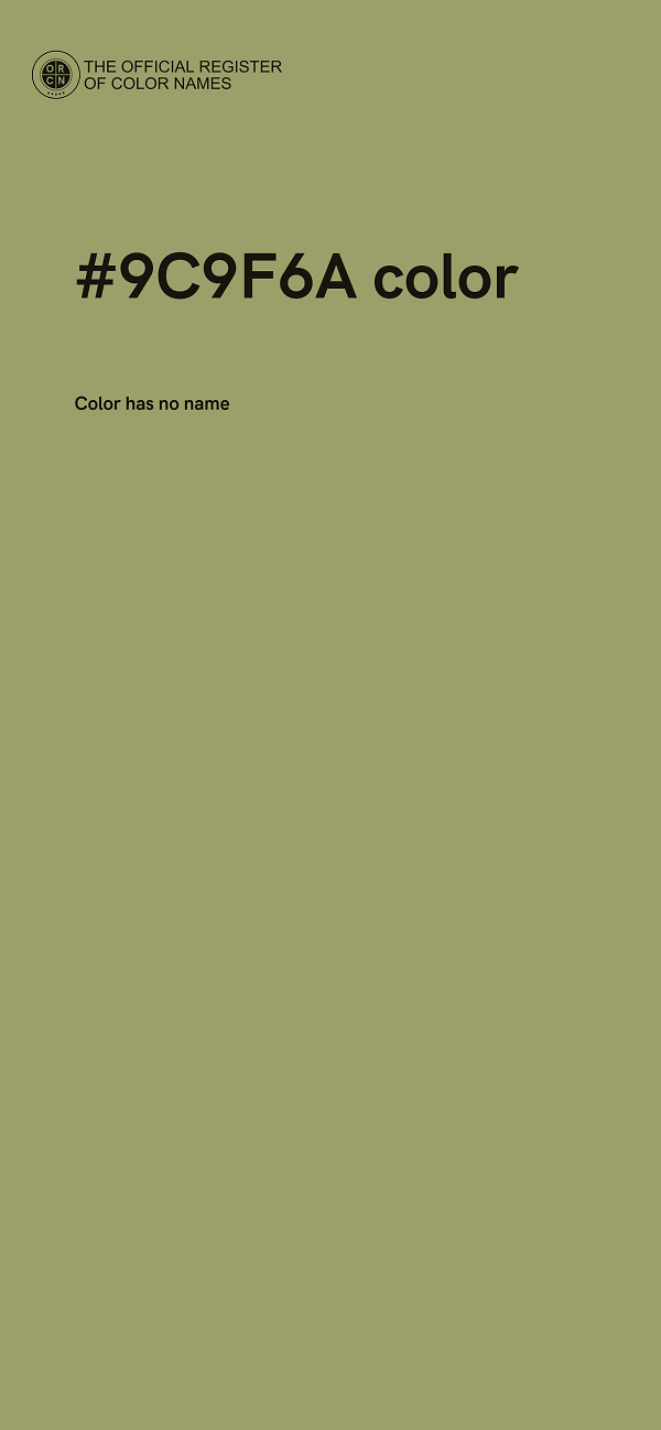 #9C9F6A color image