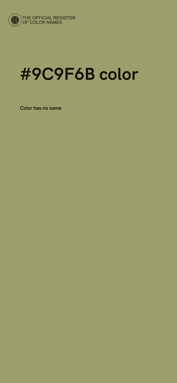 #9C9F6B color image