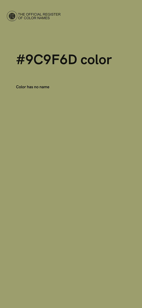 #9C9F6D color image