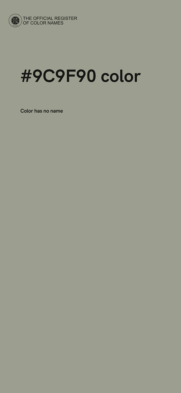 #9C9F90 color image
