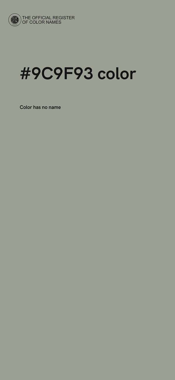 #9C9F93 color image