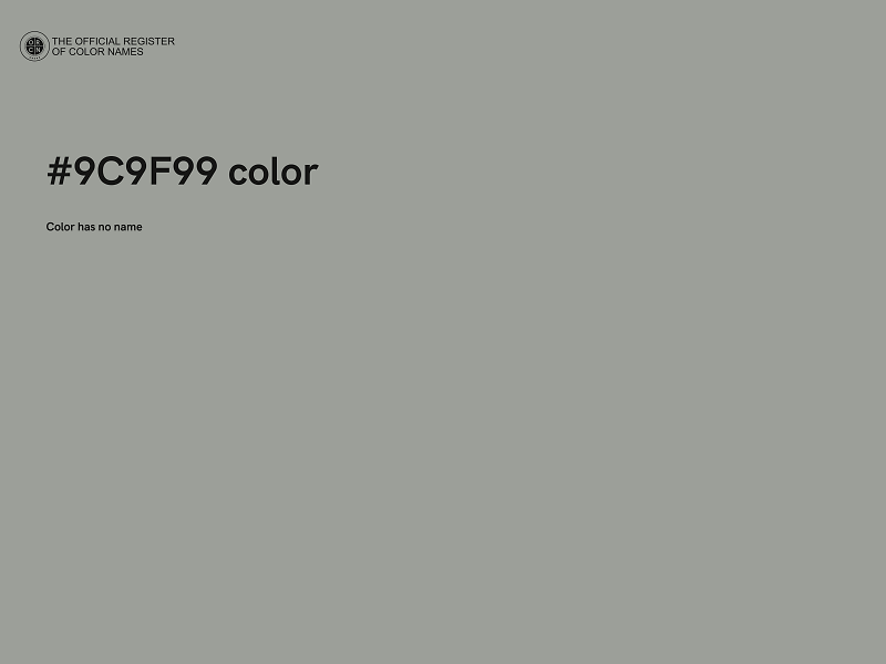 #9C9F99 color image