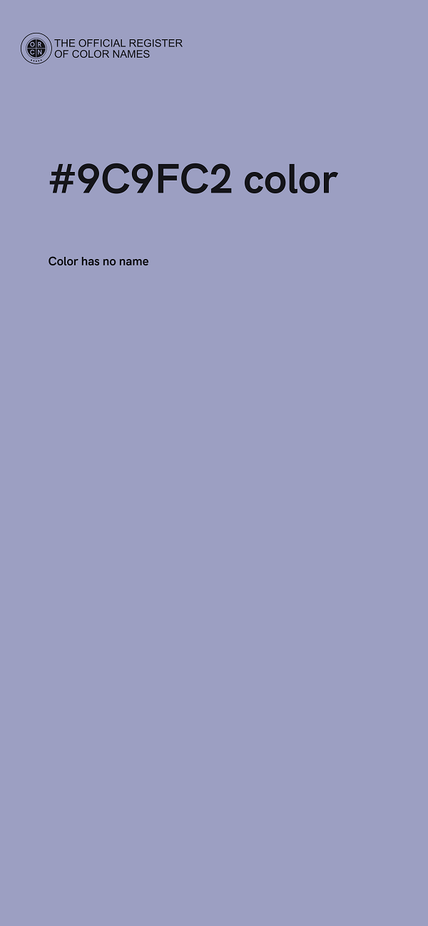 #9C9FC2 color image