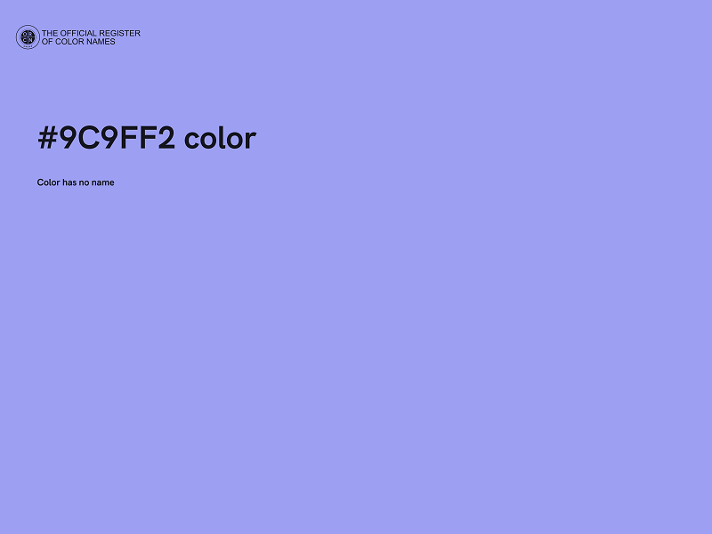 #9C9FF2 color image