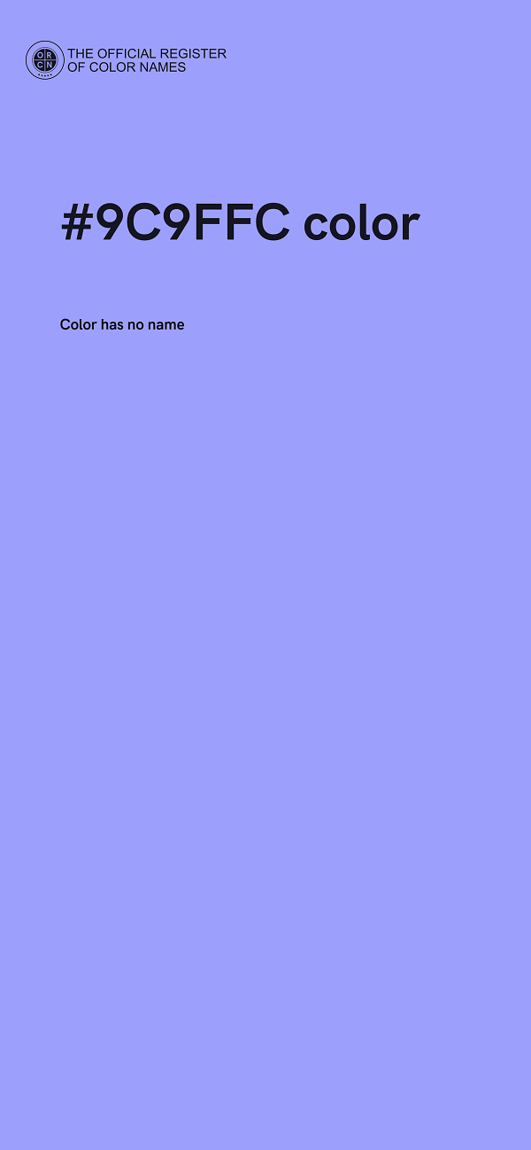 #9C9FFC color image