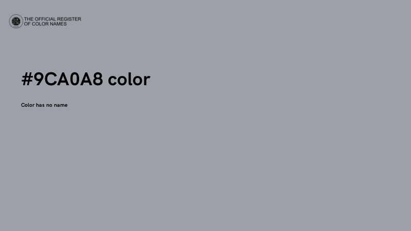 #9CA0A8 color image