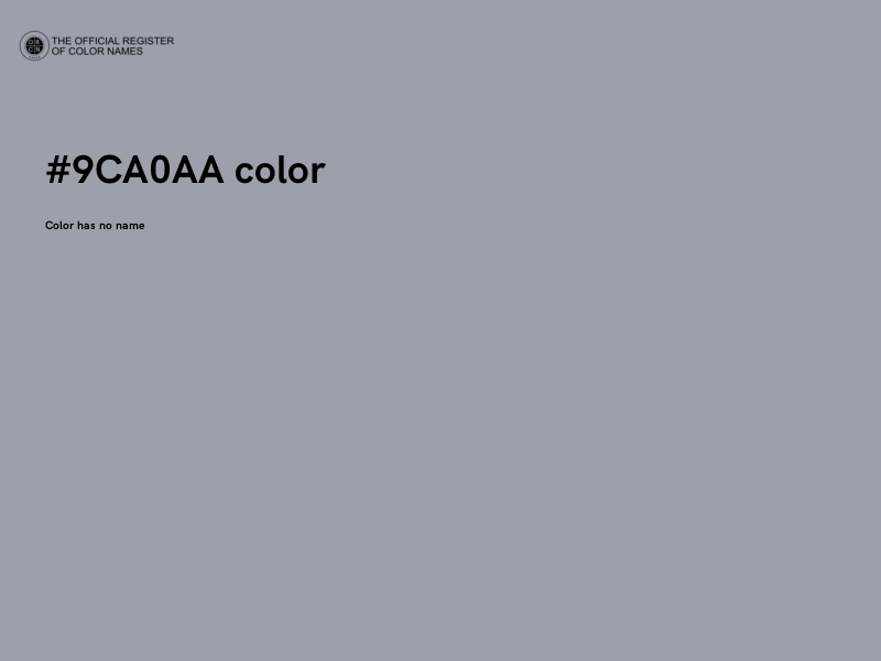 #9CA0AA color image