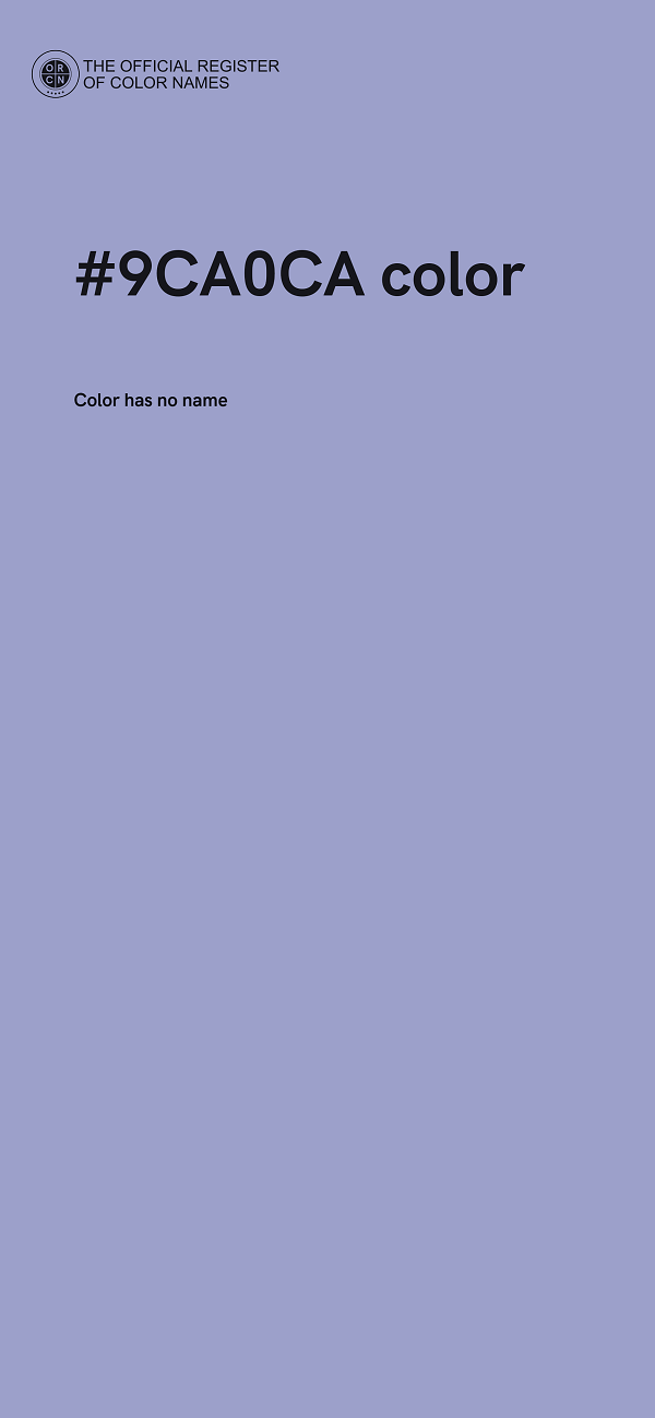 #9CA0CA color image