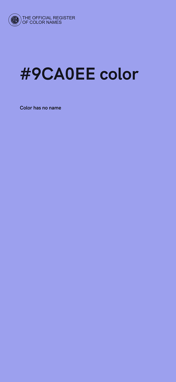 #9CA0EE color image