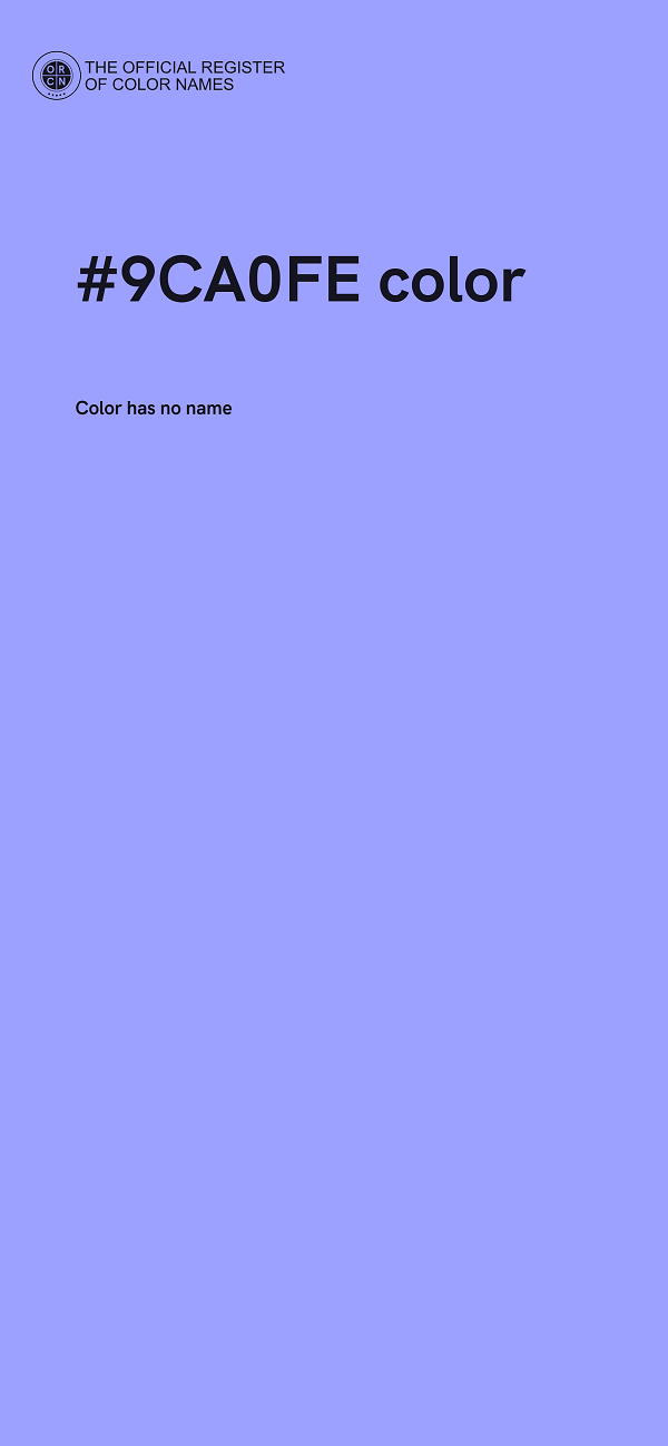 #9CA0FE color image
