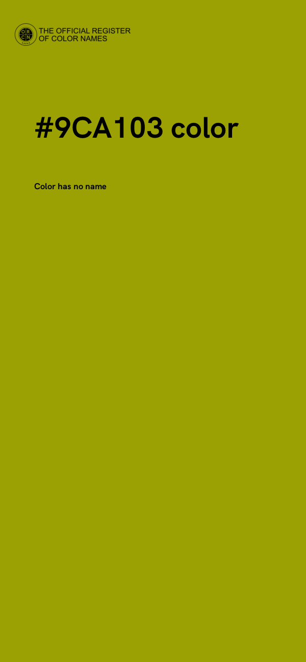 #9CA103 color image