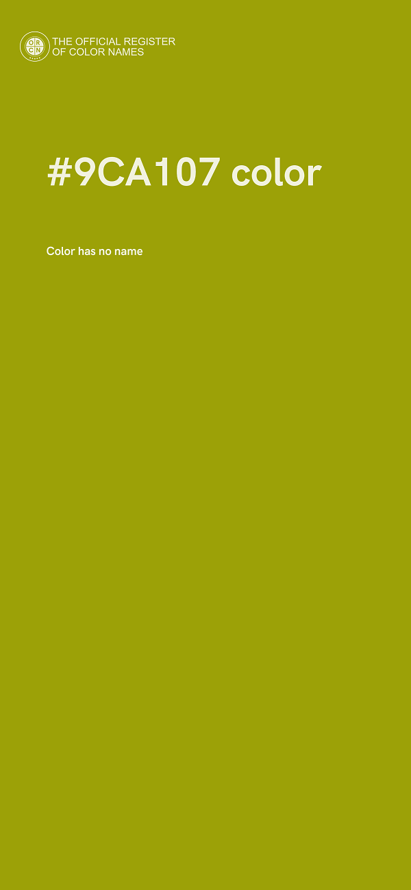 #9CA107 color image
