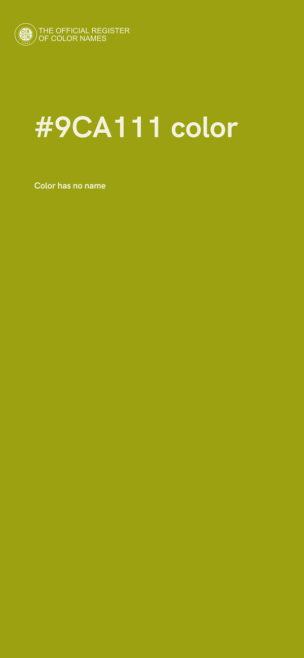 #9CA111 color image