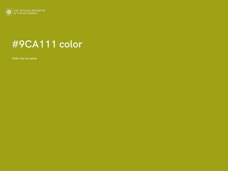 #9CA111 color image