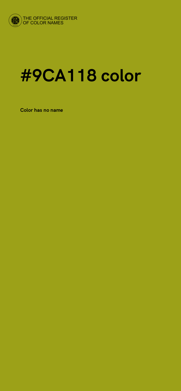 #9CA118 color image