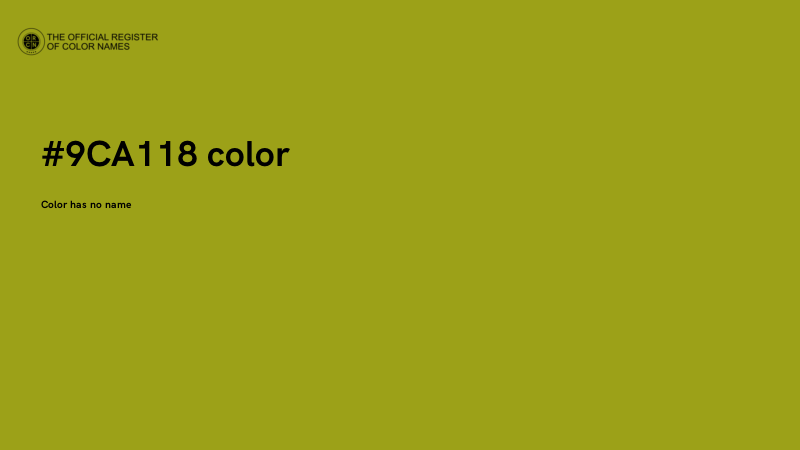 #9CA118 color image