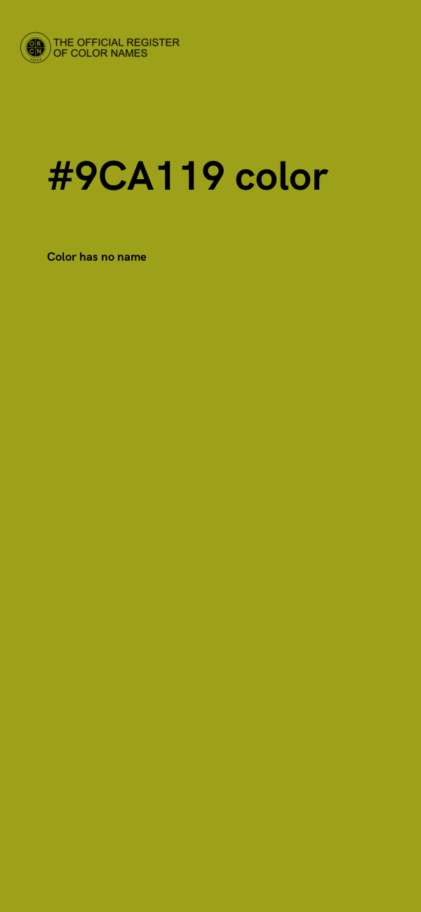 #9CA119 color image