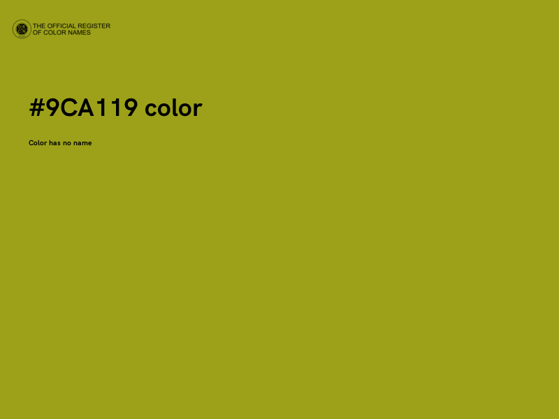 #9CA119 color image