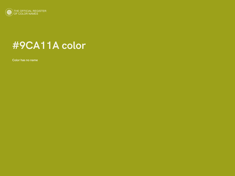 #9CA11A color image