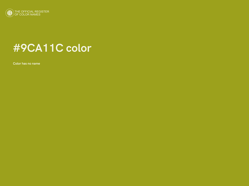 #9CA11C color image