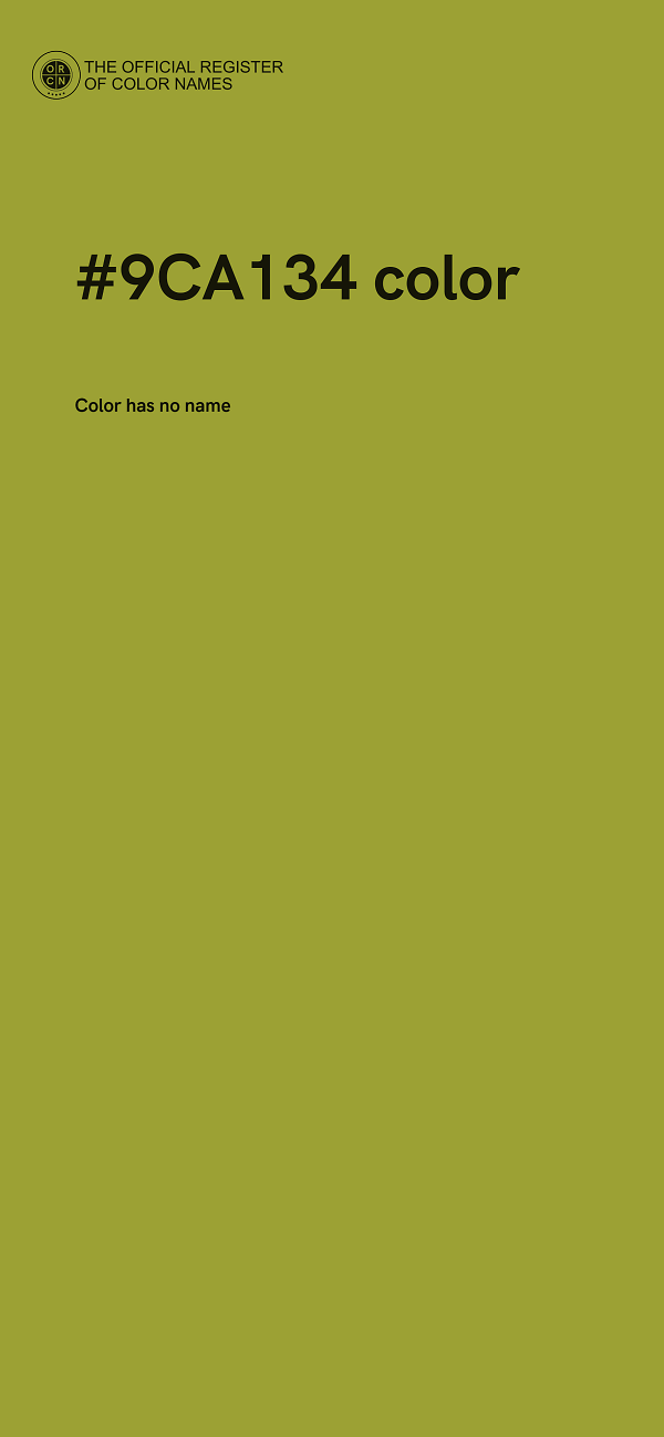 #9CA134 color image