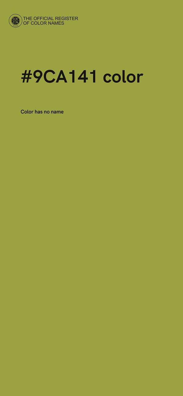 #9CA141 color image