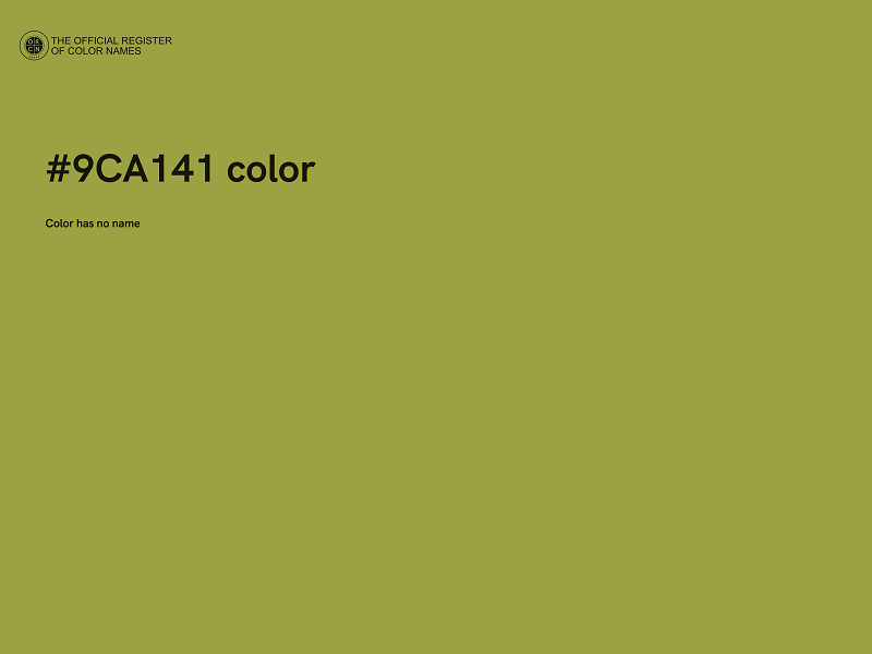 #9CA141 color image