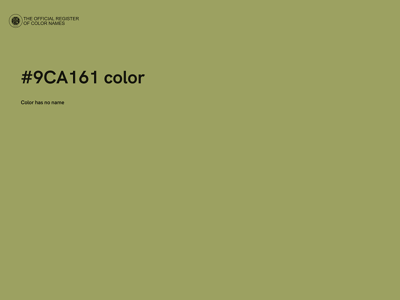 #9CA161 color image