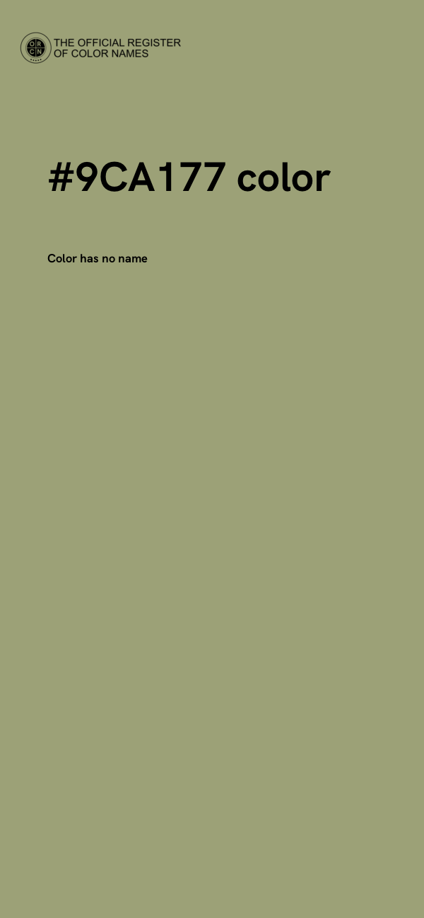 #9CA177 color image